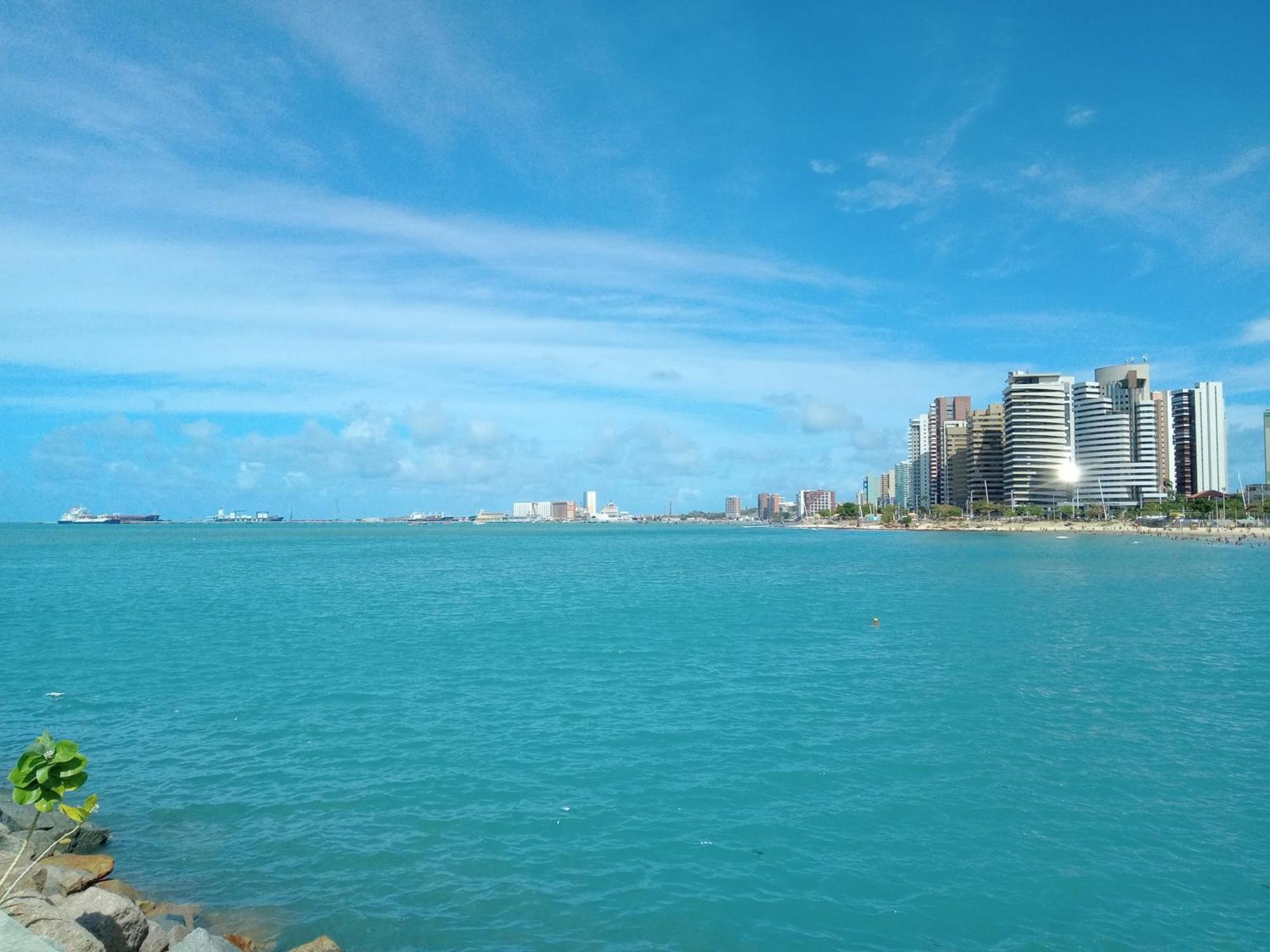 פורטאלזה Flat Mar Brasil Tropical - Apartamento De 2 Quartos Com Suite E Vista Do Mar מראה חיצוני תמונה
