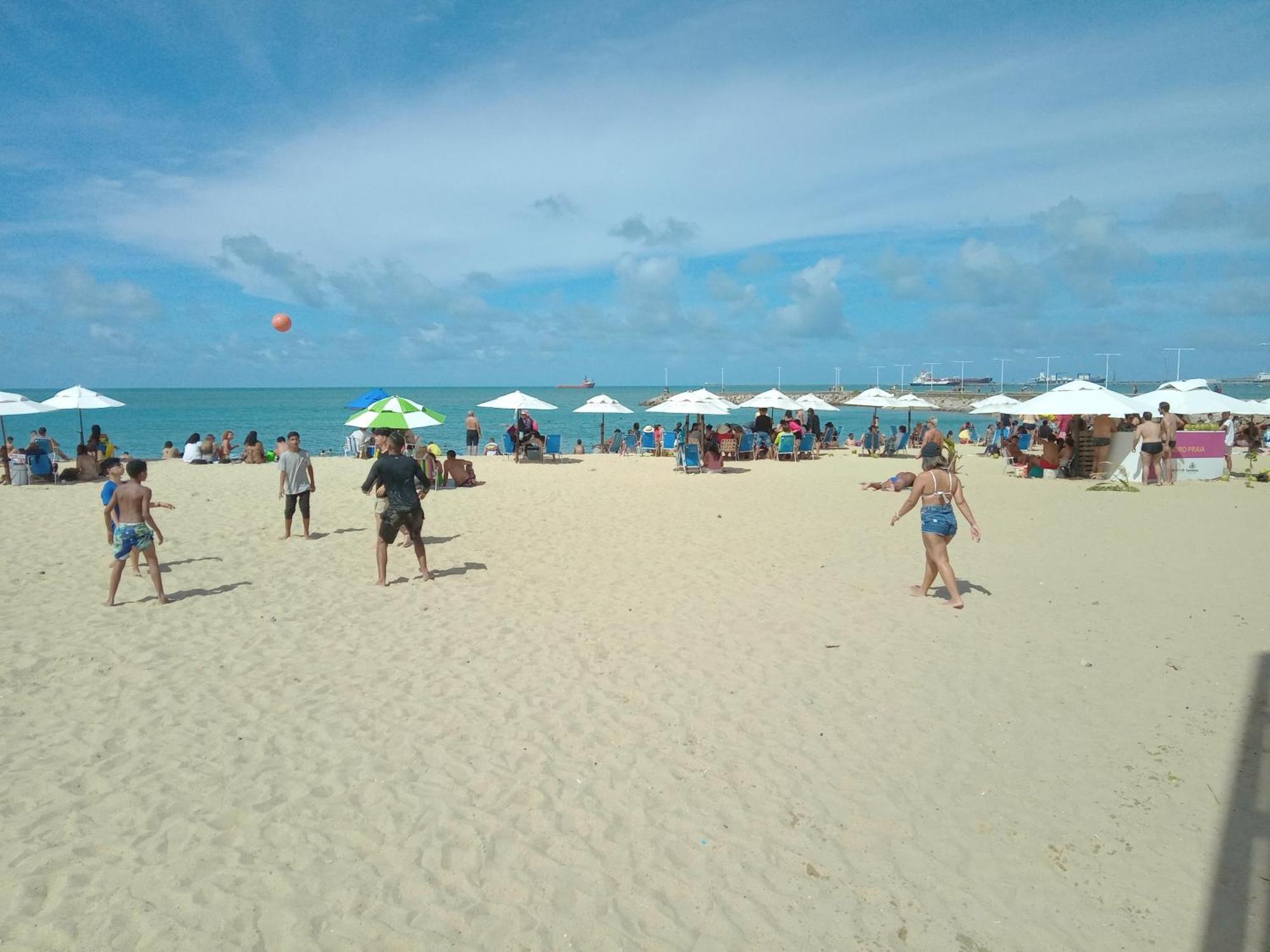 פורטאלזה Flat Mar Brasil Tropical - Apartamento De 2 Quartos Com Suite E Vista Do Mar מראה חיצוני תמונה