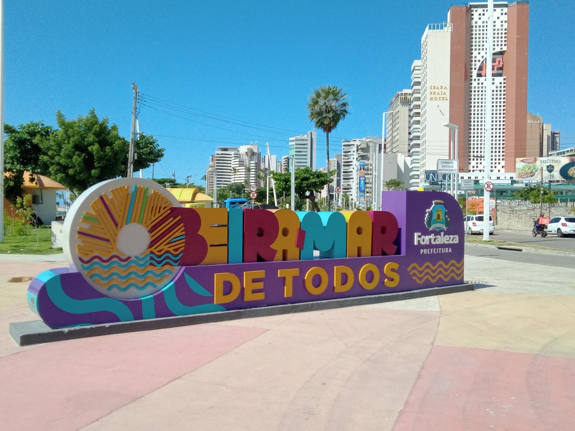 פורטאלזה Flat Mar Brasil Tropical - Apartamento De 2 Quartos Com Suite E Vista Do Mar מראה חיצוני תמונה